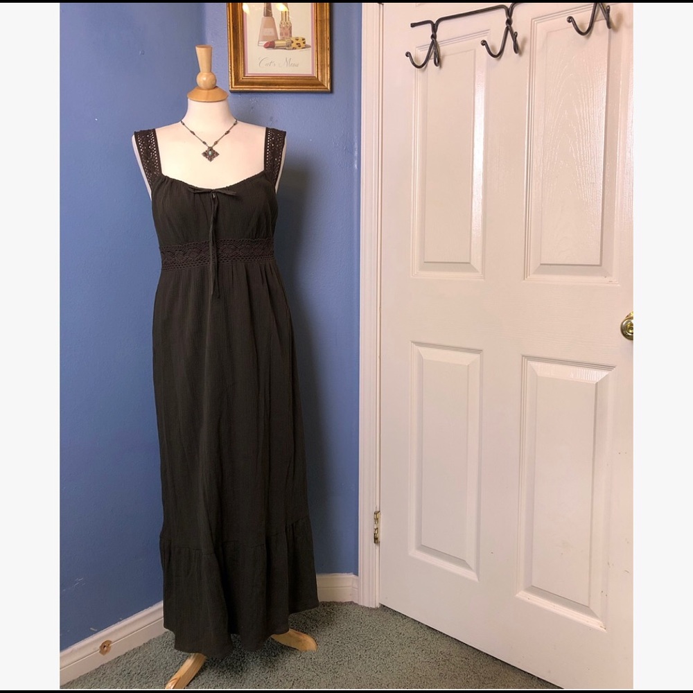 Ann Taylor Loft Dress Maxi Brown Women's Dress